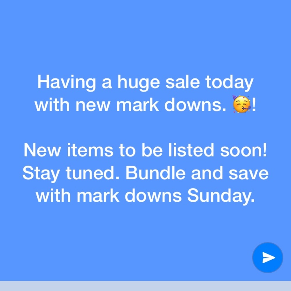 Mark down Sunday. Having a huge Sunday sale